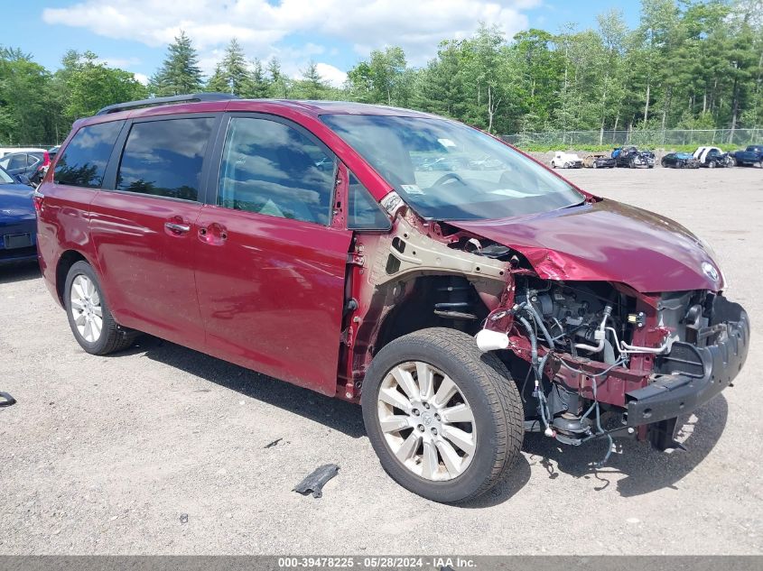 2016 TOYOTA SIENNA XLE 7 PASSENGER