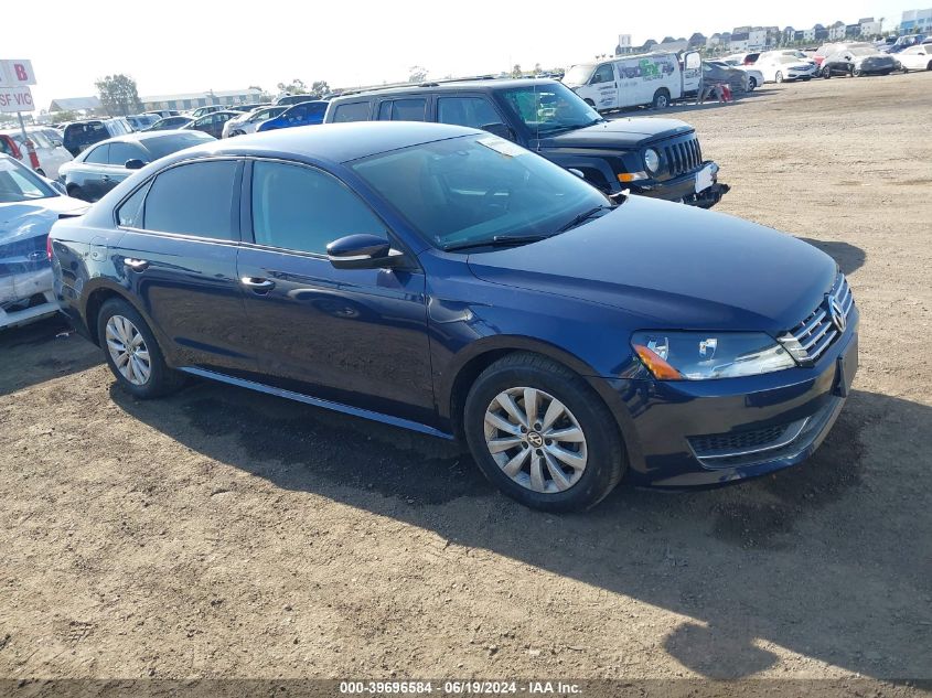 2013 VOLKSWAGEN PASSAT 2.5L S