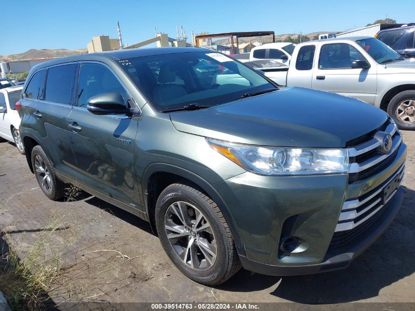 2017 TOYOTA HIGHLANDER HYBRID LE