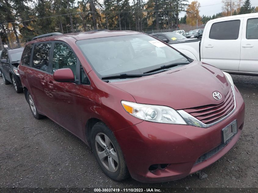 2016 TOYOTA SIENNA LE 8 PASSENGER