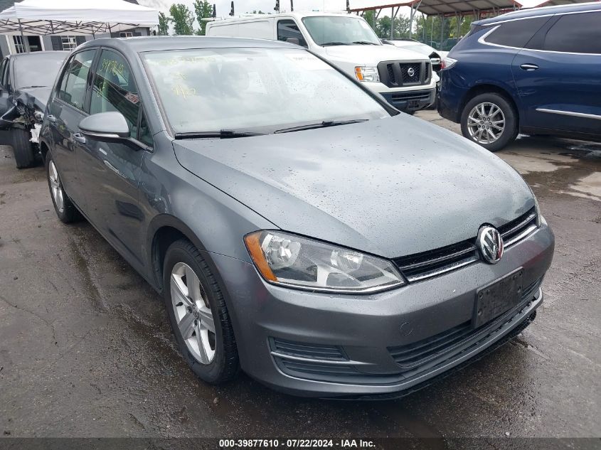 2015 VOLKSWAGEN GOLF TDI S 4-DOOR