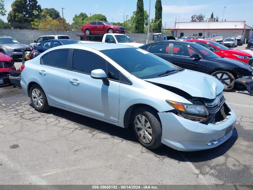 2012 HONDA CIVIC LX