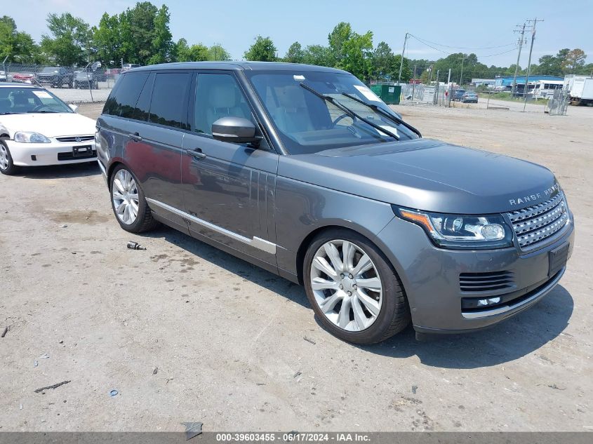 2016 LAND ROVER RANGE ROVER 5.0L V8 SUPERCHARGED