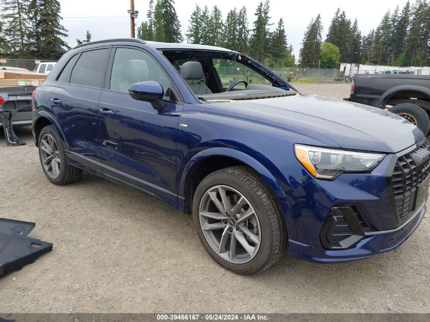 2022 AUDI Q3 PREMIUM 45 TFSI S LINE QUATTRO TIPTRONIC