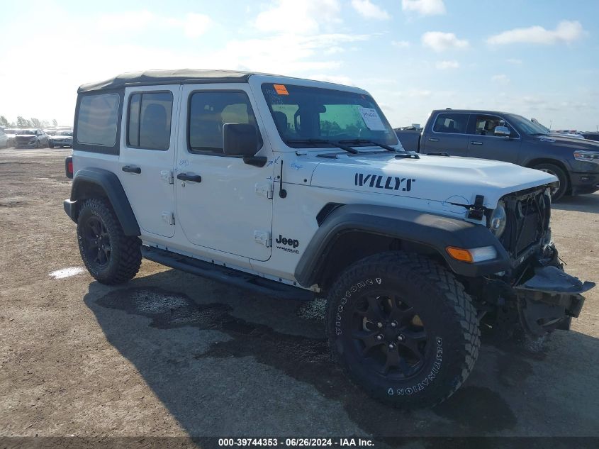 2021 JEEP WRANGLER UNLIMITED WILLYS 4X4