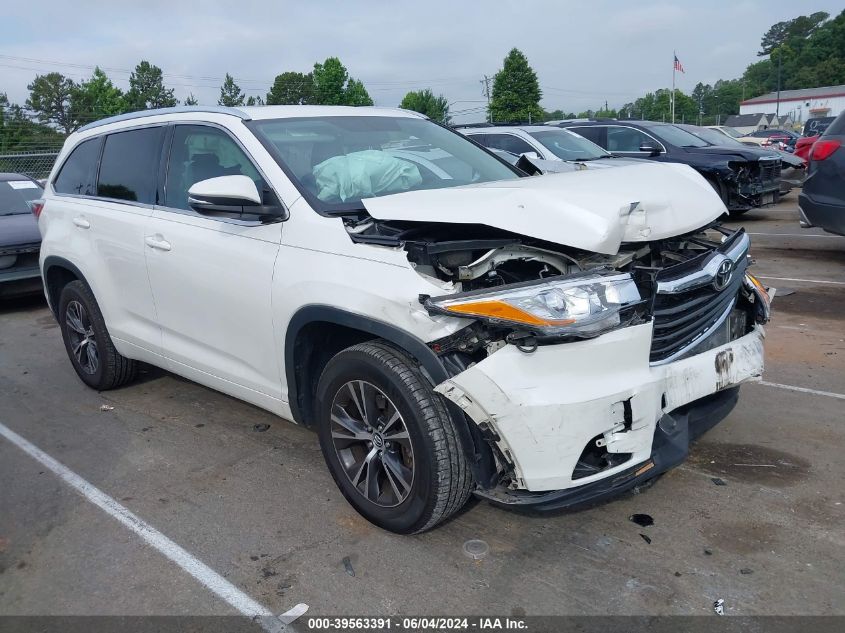 2016 TOYOTA HIGHLANDER XLE V6