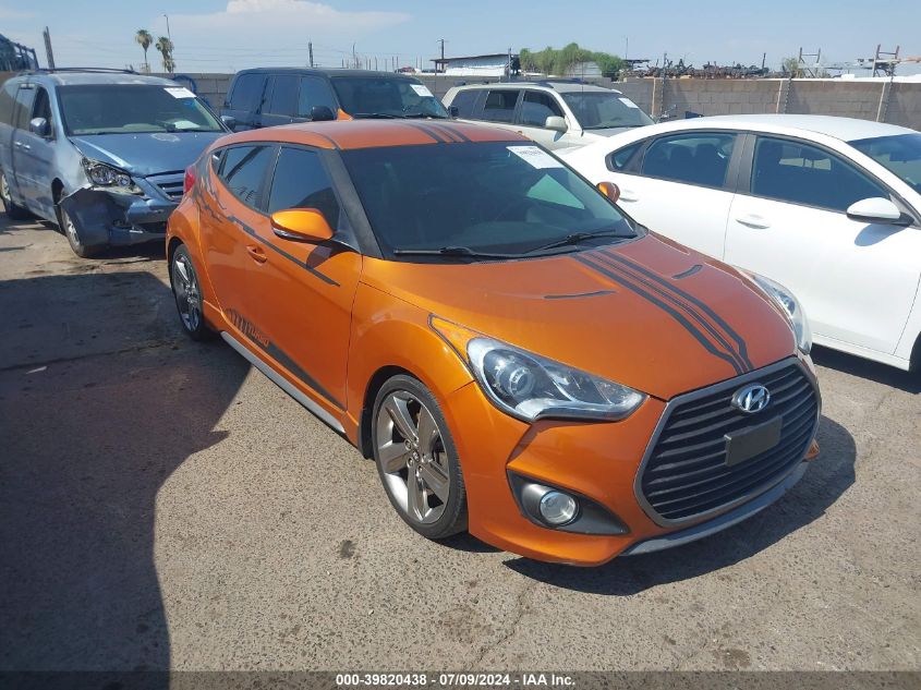 2013 HYUNDAI VELOSTER TURBO W/BLACK