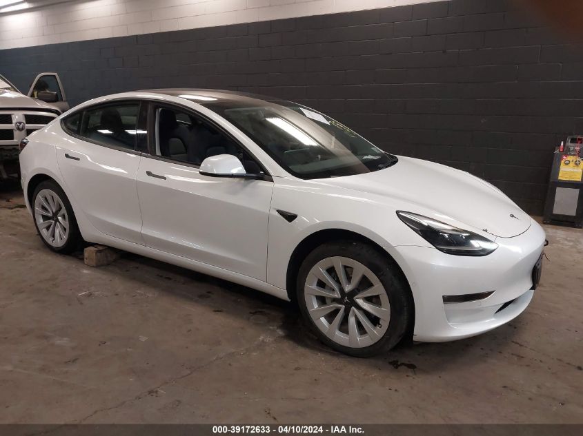 2022 TESLA MODEL 3 LONG RANGE DUAL MOTOR ALL-WHEEL DRIVE