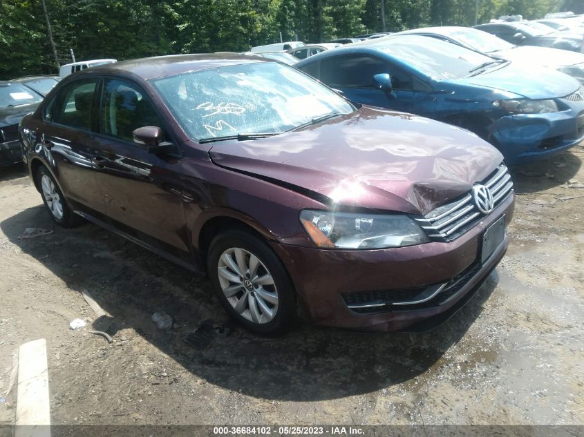 2013 VOLKSWAGEN PASSAT 2.5L S