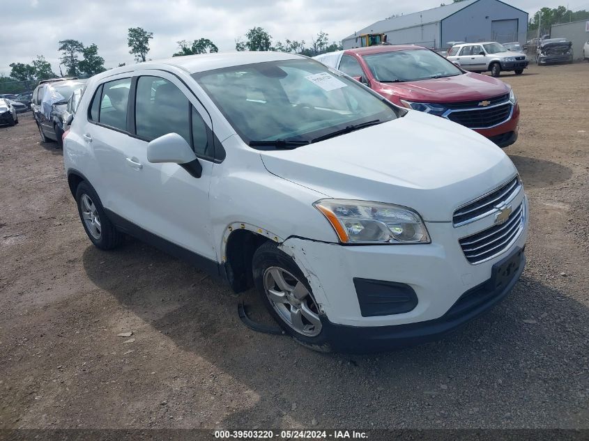 2016 CHEVROLET TRAX 1LS