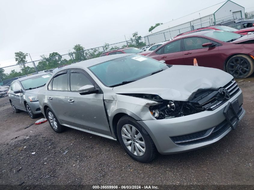 2013 VOLKSWAGEN PASSAT S