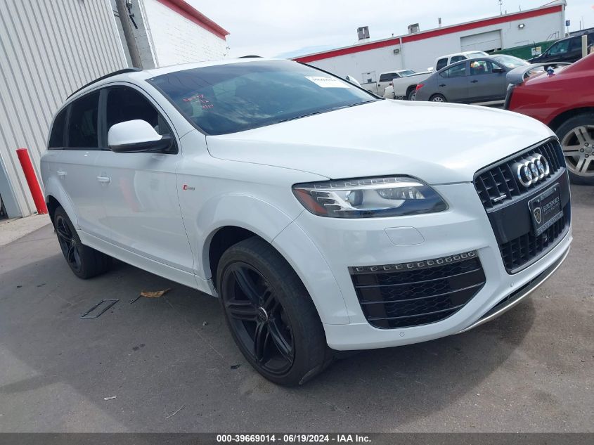 2015 AUDI Q7 3.0T S LINE PRESTIGE