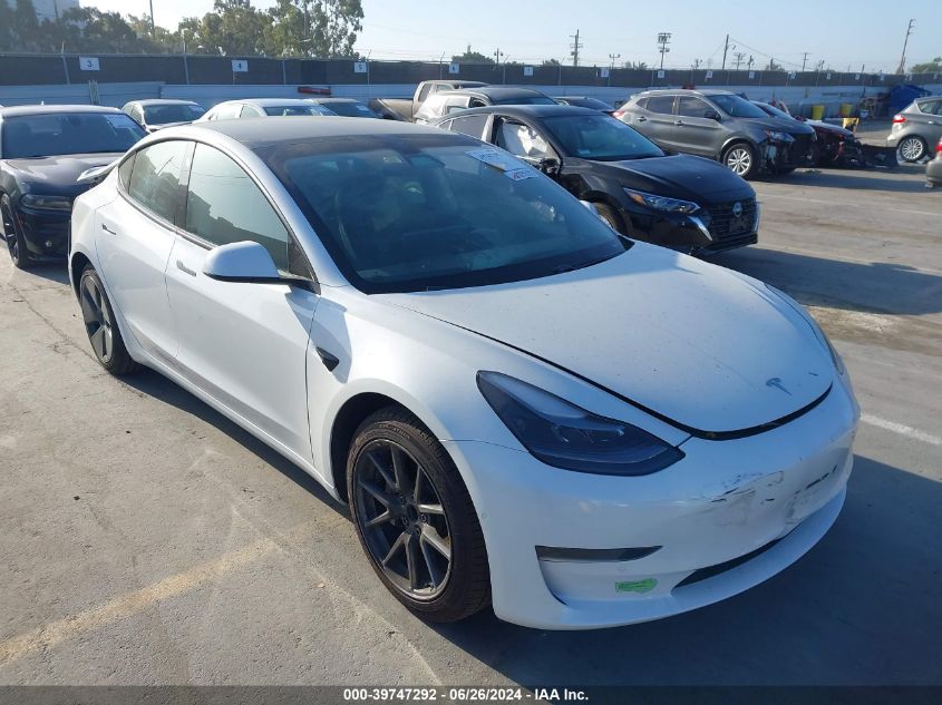 2021 TESLA MODEL 3 STANDARD RANGE PLUS REAR-WHEEL DRIVE