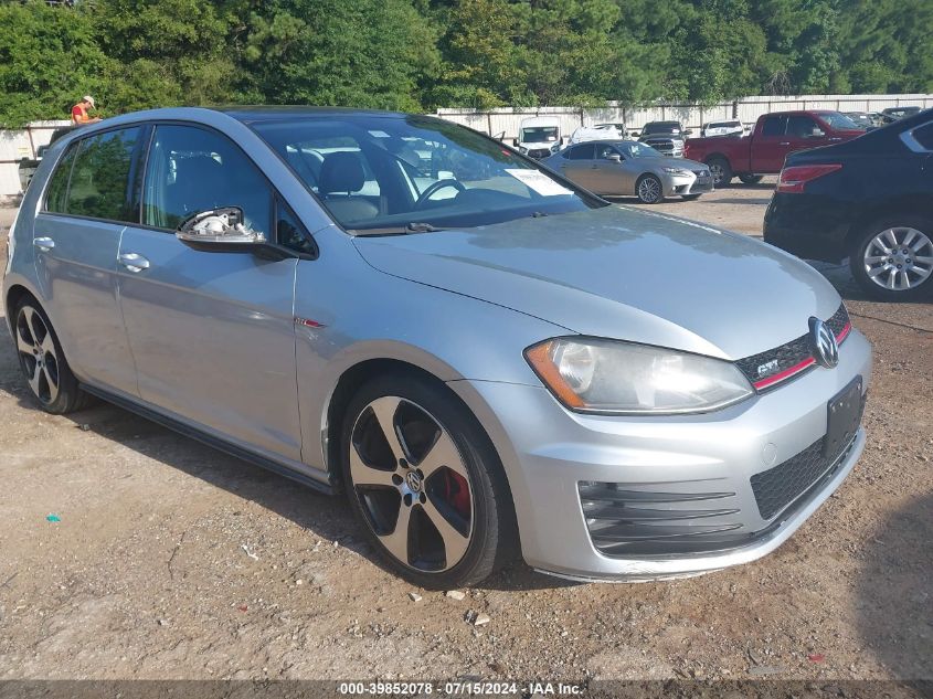 2015 VOLKSWAGEN GOLF GTI 2.0T SE 4-DOOR