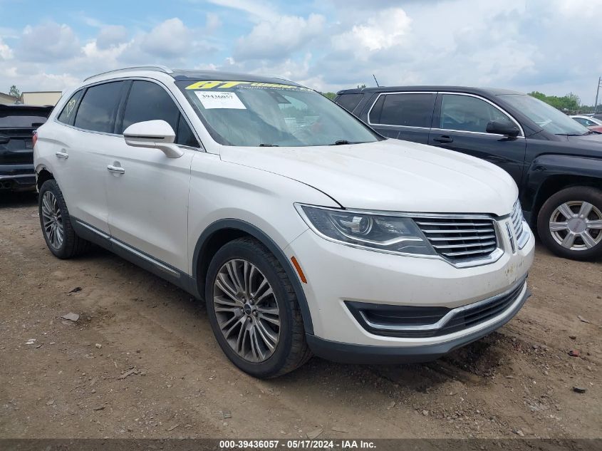 2016 LINCOLN MKX RESERVE