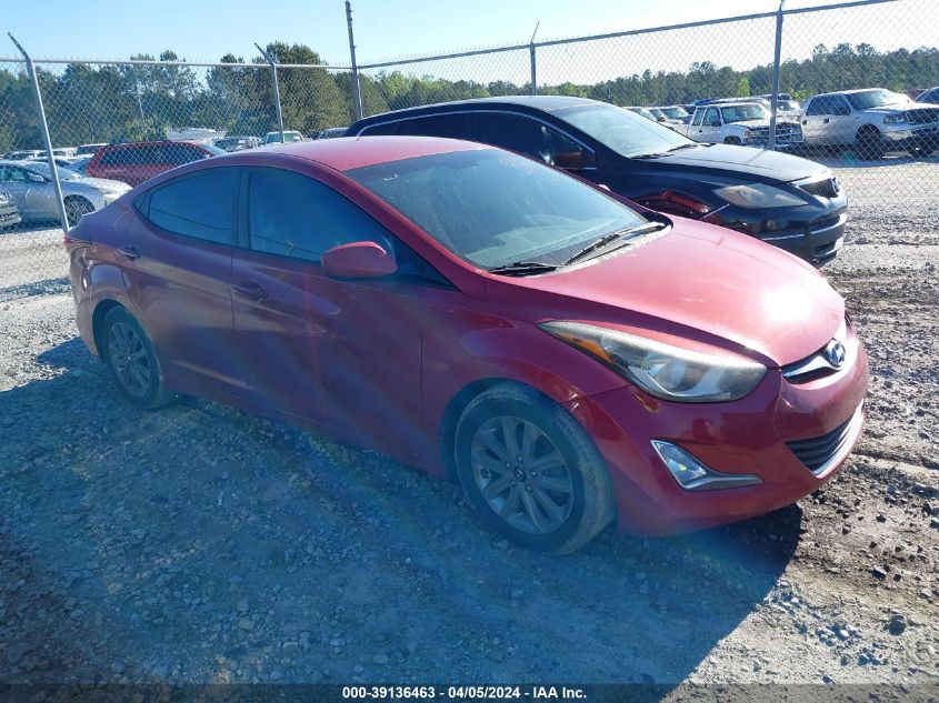 2016 HYUNDAI ELANTRA SE