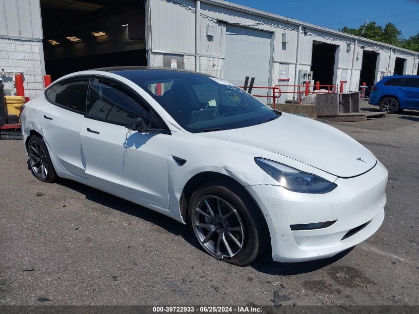 2021 TESLA MODEL 3 STANDARD RANGE PLUS REAR-WHEEL DRIVE