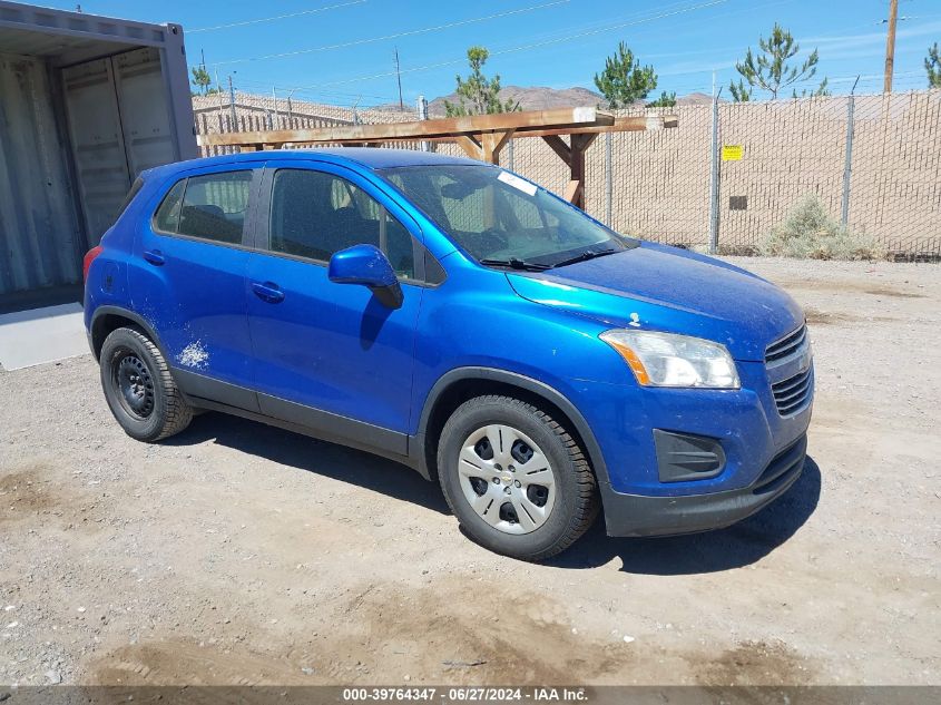 2016 CHEVROLET TRAX 1LS