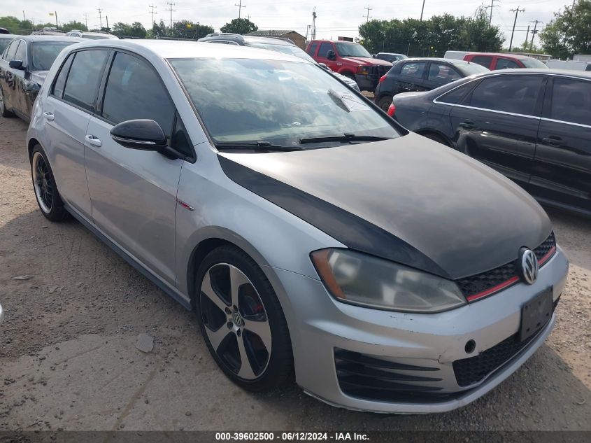 2015 VOLKSWAGEN GOLF GTI 2.0T S 4-DOOR