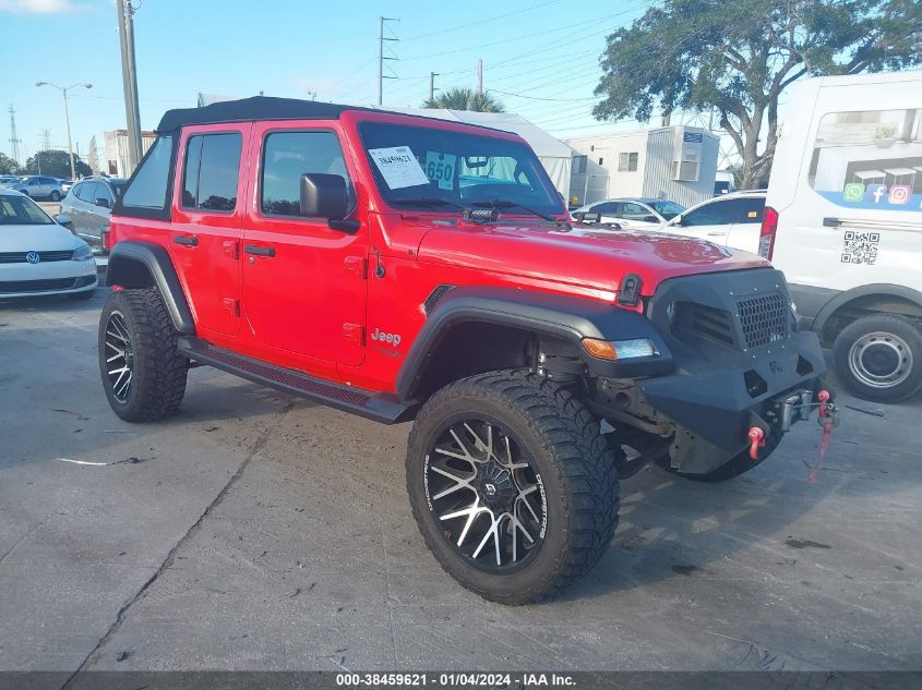 2018 JEEP WRANGLER UNLIMITED SPORT S 4X4