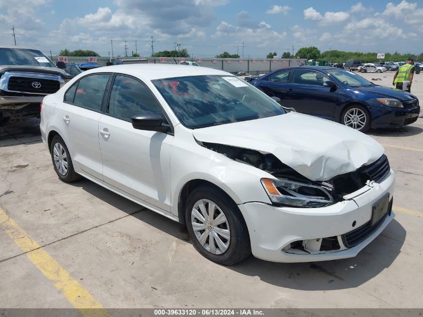 2013 VOLKSWAGEN JETTA 2.0L S