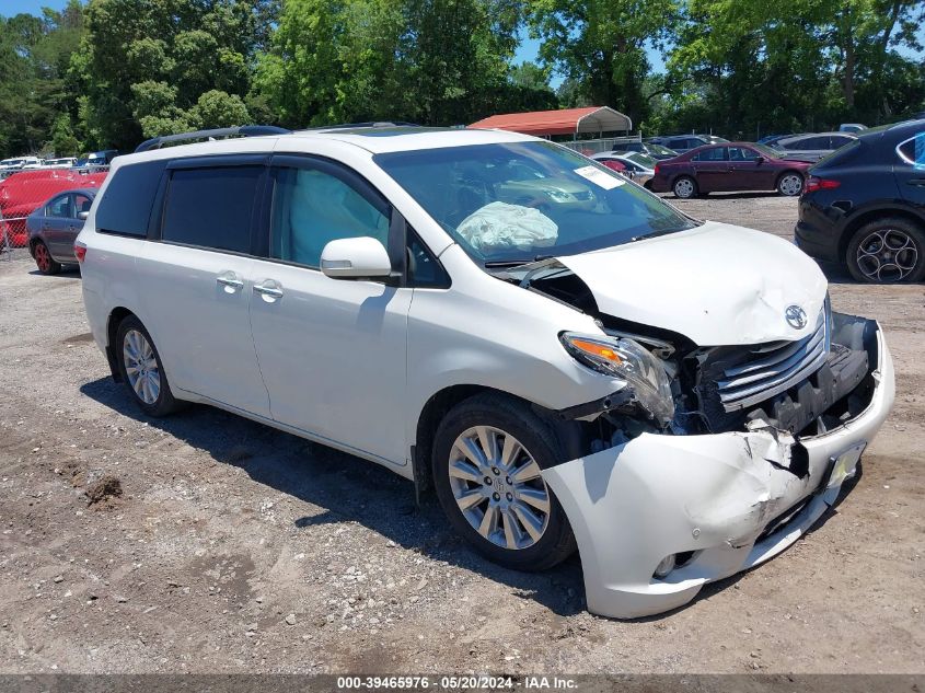 2015 TOYOTA SIENNA LIMITED PREMIUM 7 PASSENGER