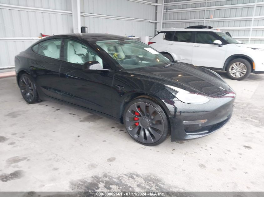 2022 TESLA MODEL 3 PERFORMANCE DUAL MOTOR ALL-WHEEL DRIVE