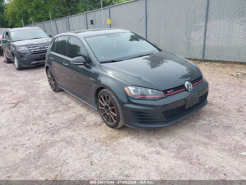 2017 VOLKSWAGEN GOLF GTI AUTOBAHN 4-DOOR/S 4-DOOR/SE 4-DOOR/SPORT 4-DOOR