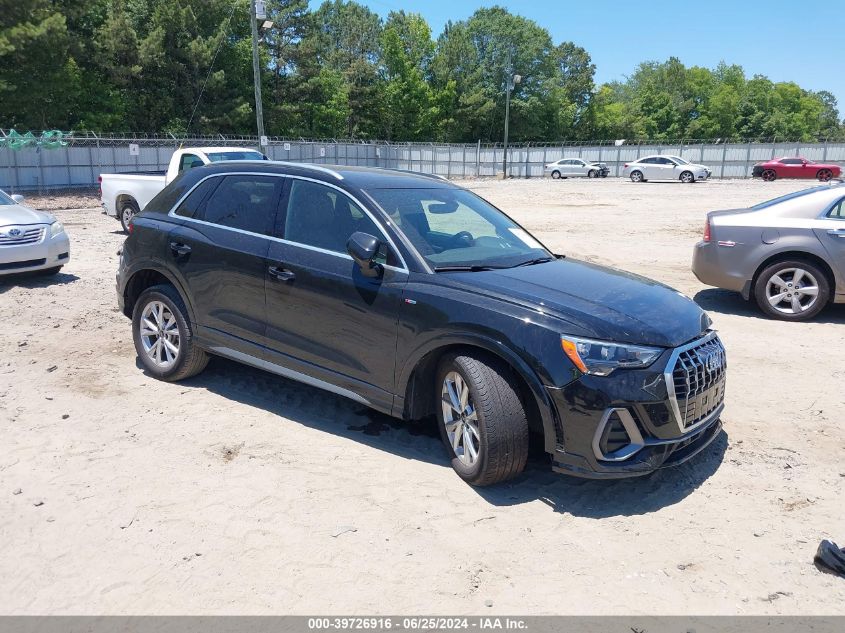 2022 AUDI Q3 PREMIUM 45 TFSI S LINE QUATTRO TIPTRONIC