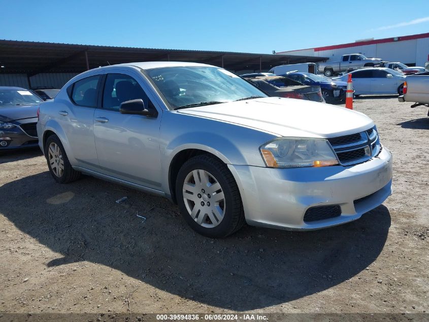 2012 DODGE AVENGER SE