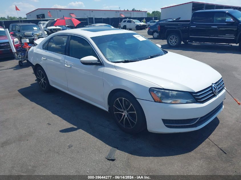 2012 VOLKSWAGEN PASSAT 2.5L SE