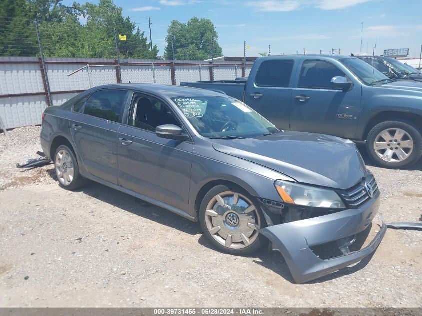 2013 VOLKSWAGEN PASSAT 2.5L S