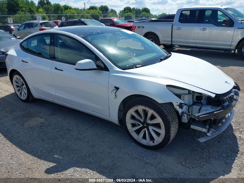 2022 TESLA MODEL 3 LONG RANGE DUAL MOTOR ALL-WHEEL DRIVE