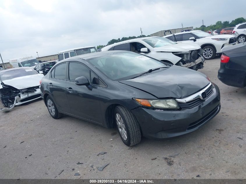 2012 HONDA CIVIC LX