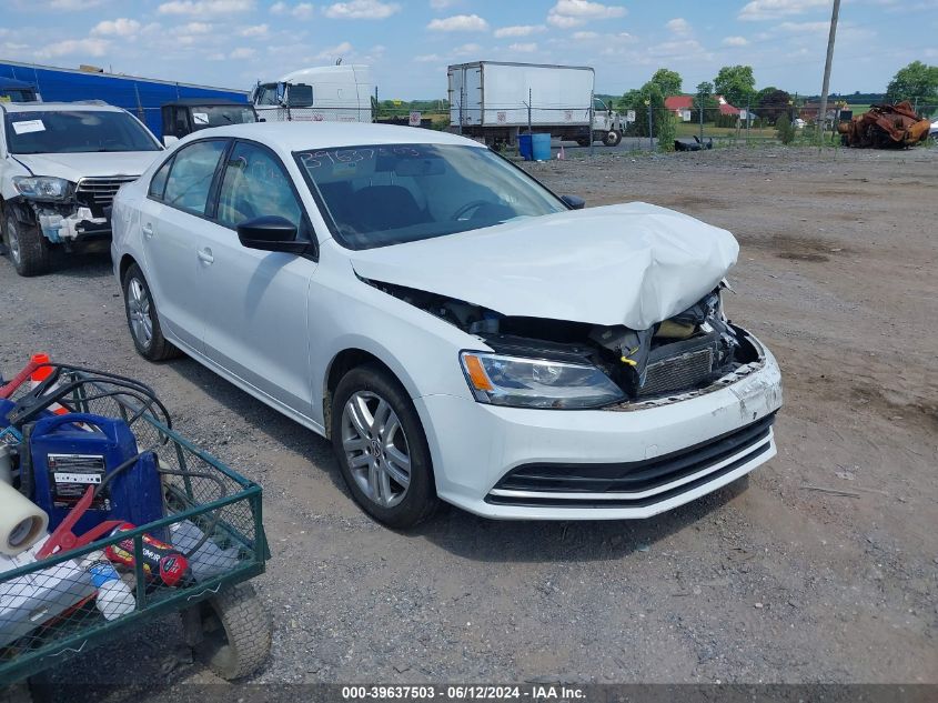 2015 VOLKSWAGEN JETTA 2.0L S