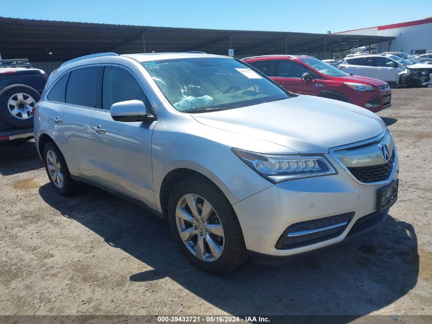 2014 ACURA MDX ADVANCE PKG W/ENTERTAINMENT PKG