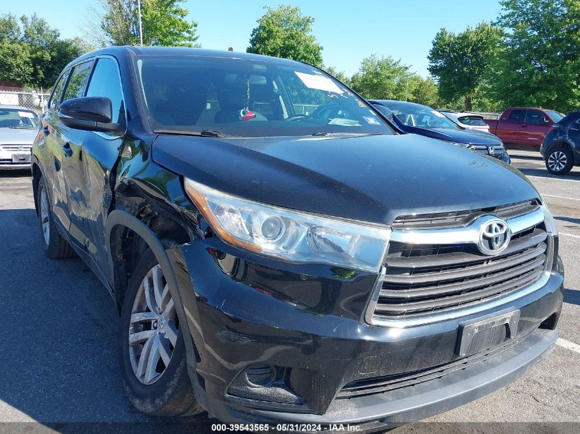 2015 TOYOTA HIGHLANDER LE V6