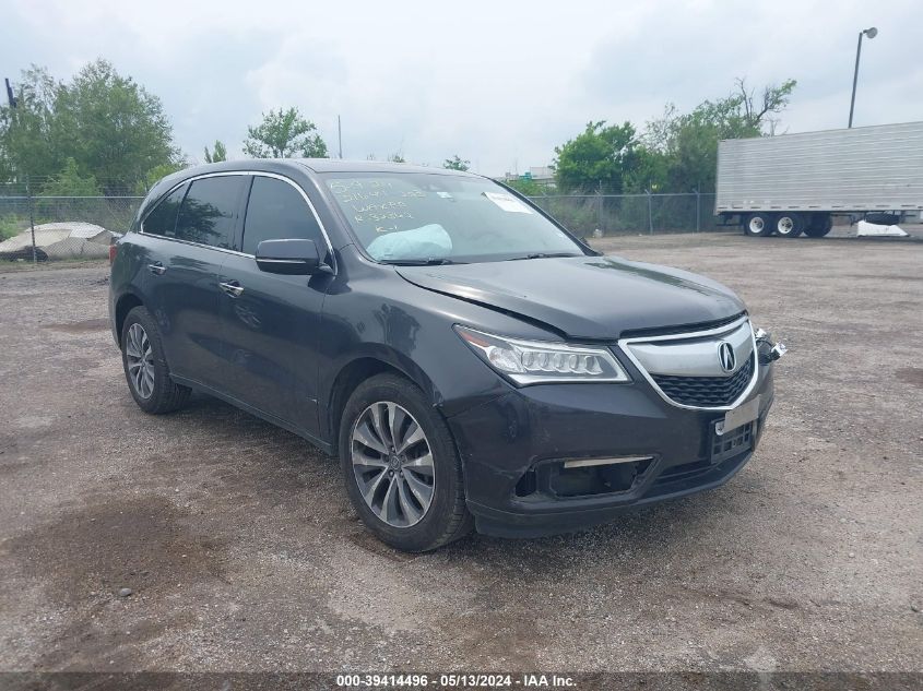 2016 ACURA MDX TECHNOLOGY   ACURAWATCH PLUS PACKAGES/TECHNOLOGY PACKAGE