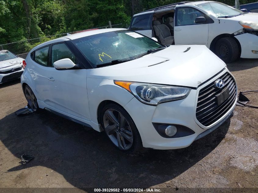 2013 HYUNDAI VELOSTER TURBO W/BLUE