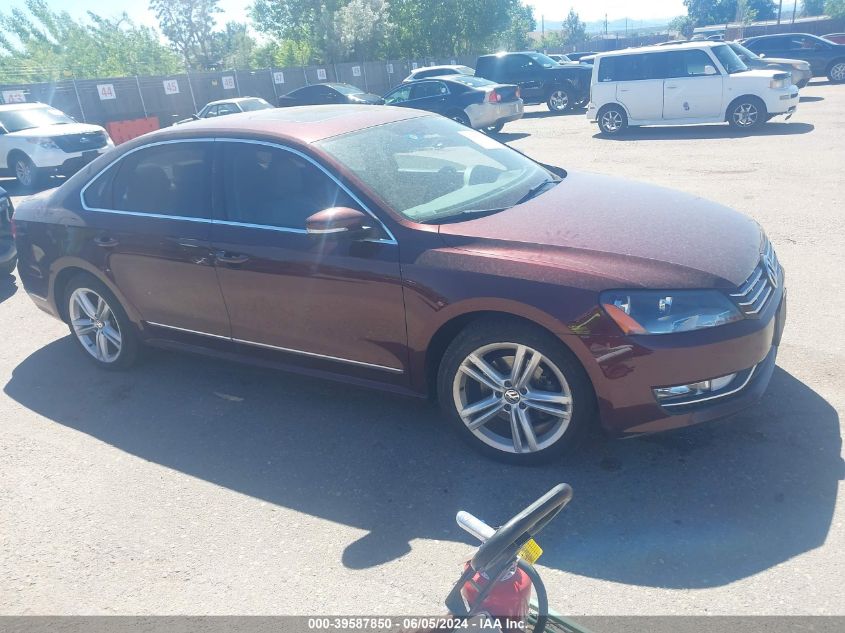 2013 VOLKSWAGEN PASSAT 2.0L TDI SEL PREMIUM