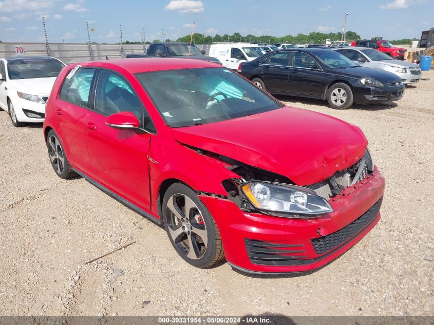 2016 VOLKSWAGEN GOLF GTI S 4-DOOR