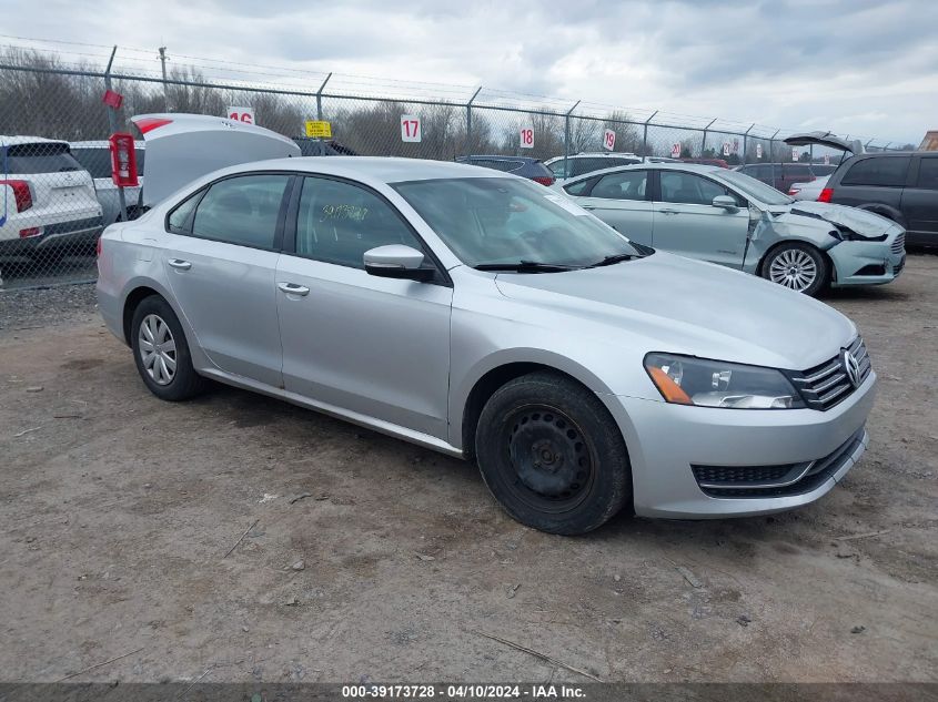 2013 VOLKSWAGEN PASSAT 2.5L S