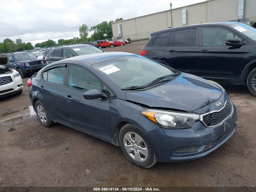 2016 KIA FORTE LX