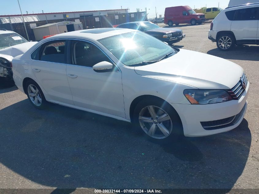 2012 VOLKSWAGEN PASSAT 2.5L SE