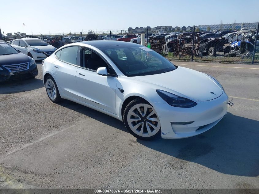 2021 TESLA MODEL 3 STANDARD RANGE PLUS REAR-WHEEL DRIVE