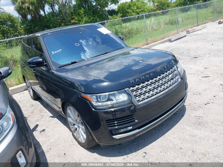 2016 LAND ROVER RANGE ROVER 5.0L V8 SUPERCHARGED