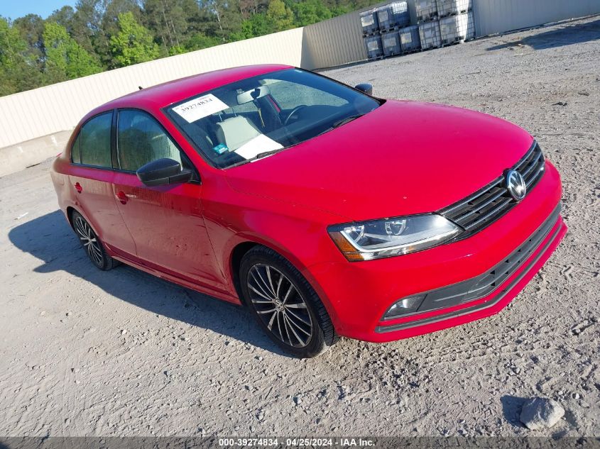 2017 VOLKSWAGEN JETTA 1.8T SPORT