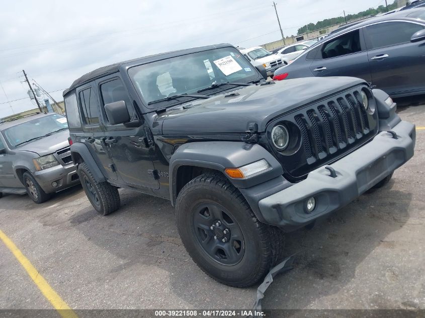 2019 JEEP WRANGLER UNLIMITED SPORT 4X4