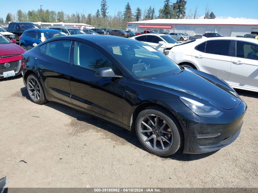 2021 TESLA MODEL 3 STANDARD RANGE PLUS REAR-WHEEL DRIVE