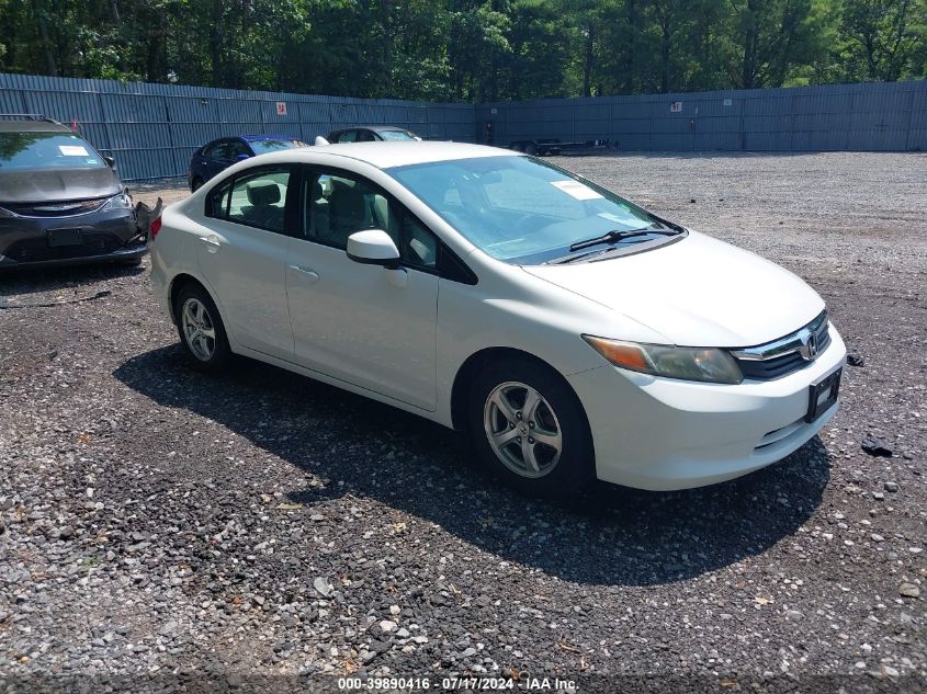 2012 HONDA CIVIC NATURAL GAS